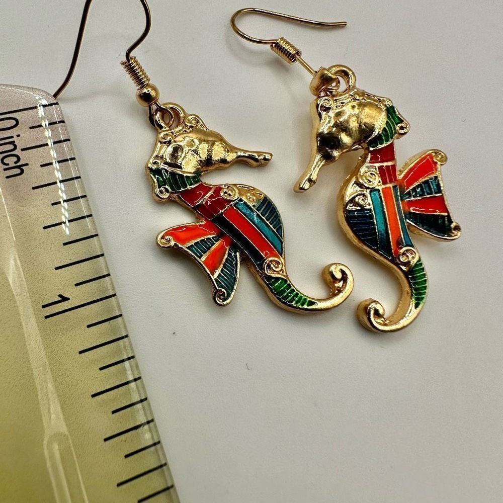 Seahorse earrings - Picture 4 of 7